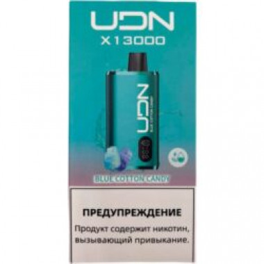 Электронная сигарета UDN X 13000 Голубая Сахарная Вата Электронная сигарета UDN X 13000 Голубая Сахарная Вата