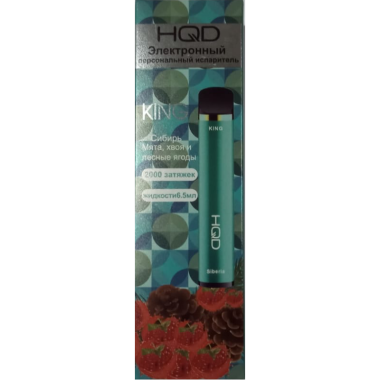 HQD King Сибирь (Мята, хвоя, лесные ягоды)