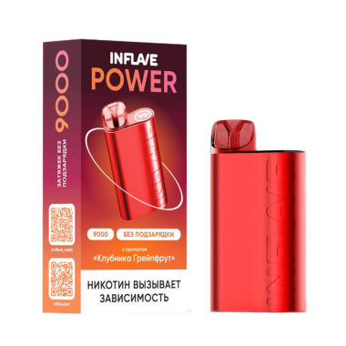 INFLAVE POWER 9000 Клубника грейпфрут INFLAVE POWER 9000 Клубника грейпфрут