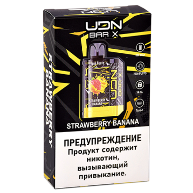 UDN BAR X III 7000 Клубника, Банан UDN BAR X III 7000 Клубника, Банан