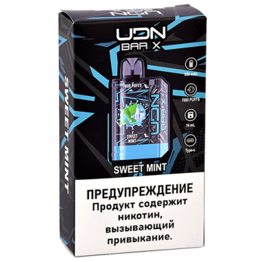 UDN BAR X III 7000 Сладкая Мята UDN BAR X III 7000 Сладкая Мята