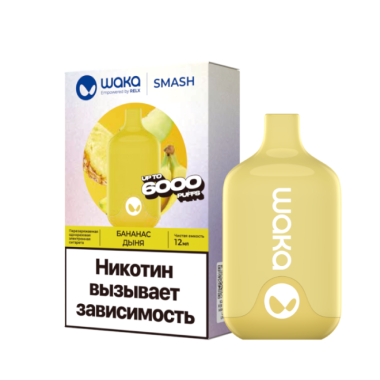 WAKA SMASH 6000 Банан, Дыня WAKA SMASH 6000 Банан, Дыня