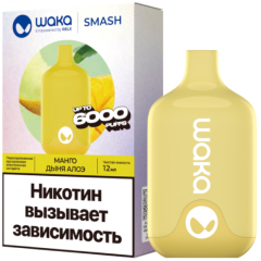 WAKA SMASH 6000 Манго, Дыня, Алоэ
